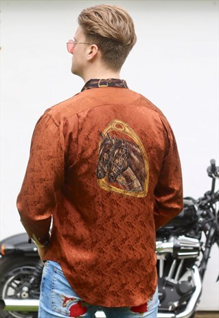 STUNNING RALPH LAUREN EQUESTRIAN BRIDLE SHIRT