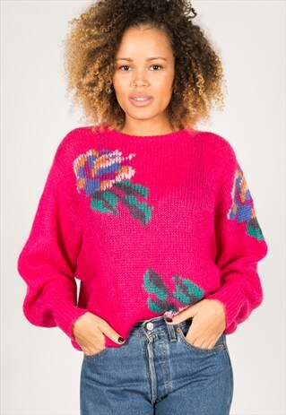 VINTAGE 80S CASUAL KNIT JUMPER / R535