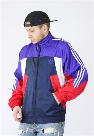 VINTAGE MENS ADIDAS ORIGINALS TRACK SUIT JACKET