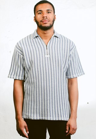 VINTAGE ZIP COLLAR POLO SHIRT