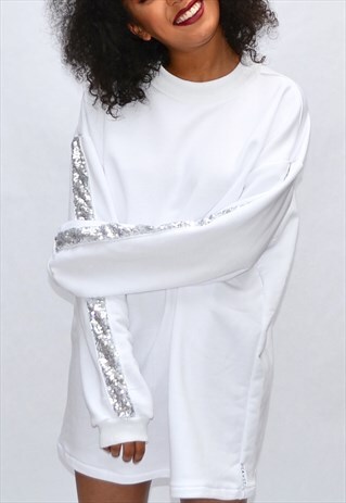 WHITE LONG JUMPER