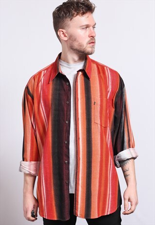 VINTAGE CORDUROY STRIPED SHIRT