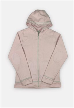 Vintage Adidas pink fleece hooded jacket womans size 34/36