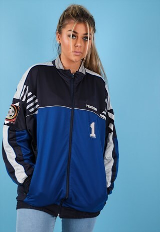 VINTAGE HUMMEL TRACK JACKET IN MULTI NJ678