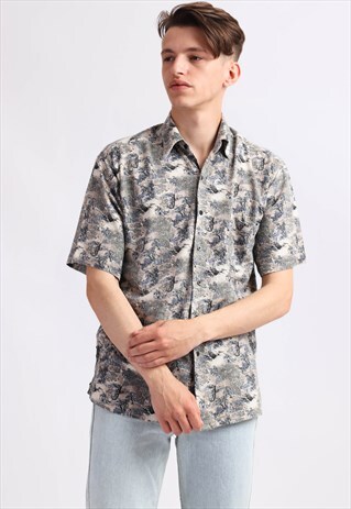 VINTAGE BRUNO ABSTRACT PRINT SHIRT