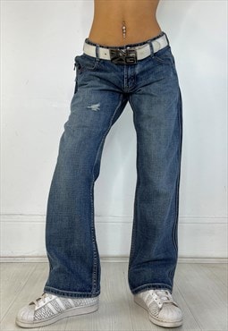 Vintage Y2k Jeans Loose Baggy Streetwear Flare 90s 2000s