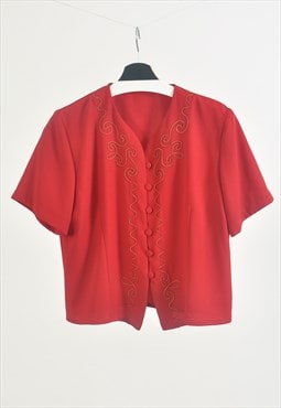 Vintage 90s blouse in maroon