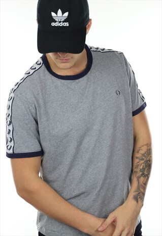 VINTAGE FRED PERRY TAPE ARM T SHIRT TEE