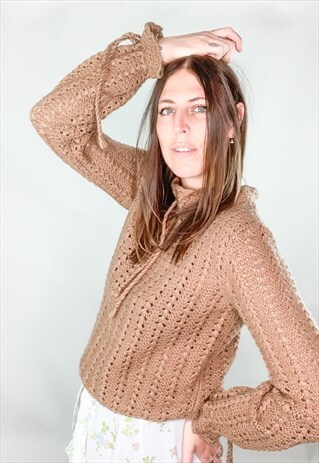 FEATHER STITCH KNIT