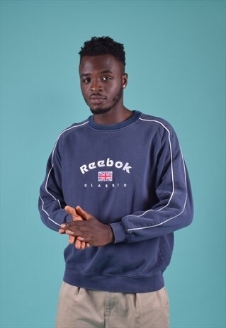 VINTAGE REEBOK CLASSIC NAVY SWEATSHIRT
