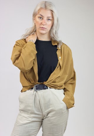 VINTAGE 90S MUSTARD LIGHT BLOUSE