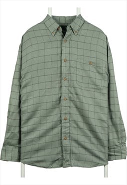 Vintage 90's Scandia Woods Shirt Check Long Sleeve Button
