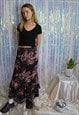 Paisley Flared Lace Skirt