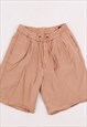 Mens Vintage 90's asos salmon pink shorts 