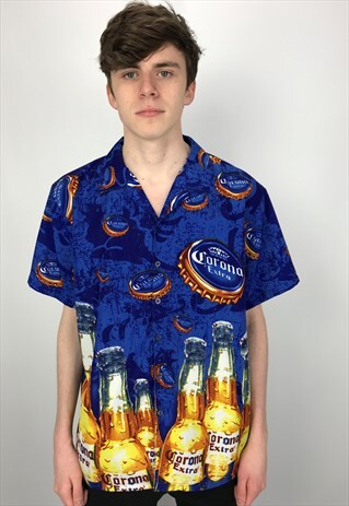 90S VINTAGE CORONA EXTRA HAWAIIAN SHIRT