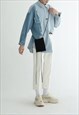 MEN'S FASHION STITCHING DENIM SHIRT