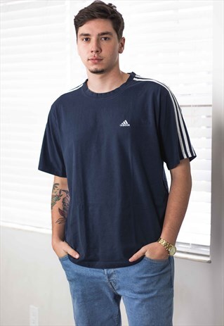 VINTAGE ADIDAS T-SHIRT LOGO 90S XL 8.7