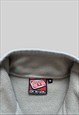 ANIMAL SPELLOUT ZIP UP FLEECE IN BEIGE