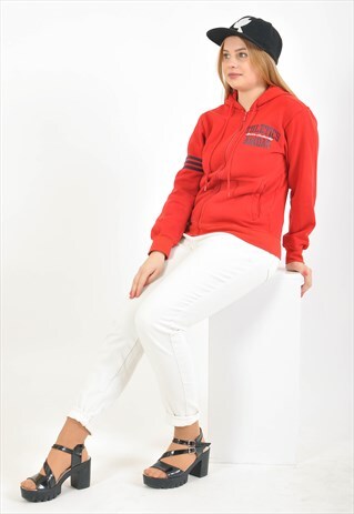 VINTAGE 90'S HOODIE IN RED