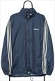 Vintage Adidas 90s Navy Windbreaker Jacket Mens