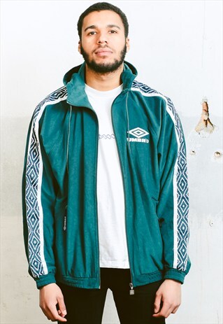 VINTAGE UMBRO VELVET TRACK JACKET