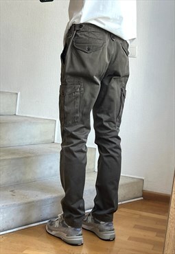 BURBERRY Brit Cargo Pants Military Work Trousers Khaki