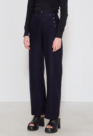 VINTAGE NAVY BENSIMON TROUSERS BOTTOMS