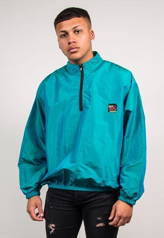 90S QUARTER ZIP SHELL JACKET