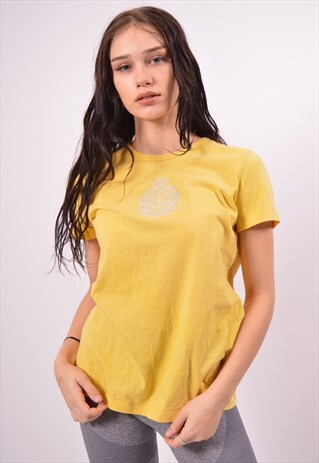 VINTAGE RALPH LAUREN T-SHIRT TOP YELLOW