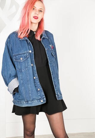 LAST UNIT SALE VINTAGE 90S DISNEY BACK PATCHED JACKET S0289