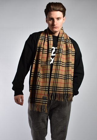 1990S BURBERRY NOVA CHECK SCARF