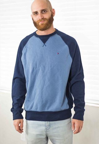 VINTAGE TOMMY HILFIGER SWEATSHIRT JUMPER LOGO 90S M 15.6
