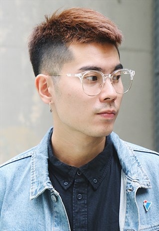 CLEAR HALF FRAME GLASSES