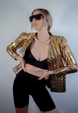 90's Gold and Silver Festival Jacket