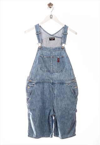VINTAGE POLO JEANS 90S OVERALL LOGO STICK BLUE