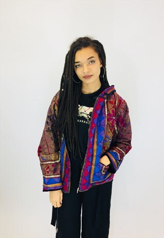 GORGEOUS VINTAGE REVERSIBLE BOHO JACKET
