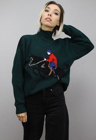 VINTAGE OVERSIZED PATTERNED JUMPER