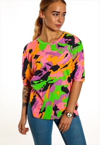 VINTAGE PATTERNED T-SHIRT T333