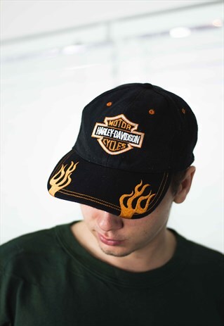 VINTAGE HARLEY DAVIDSON CAP LOGO 90S X 2.7