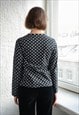 VINTAGE BLACK POLKA DOT MARIMEKKO TOP