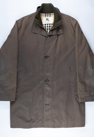 90'S BURBERRY LONDON BROWN HUNTING COAT - B1610