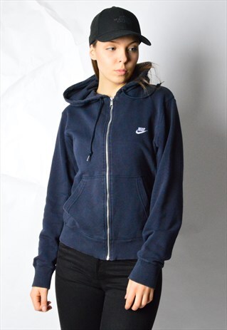 NAVY BLUE MINIMALIST NIKE HOODIE JACKET
