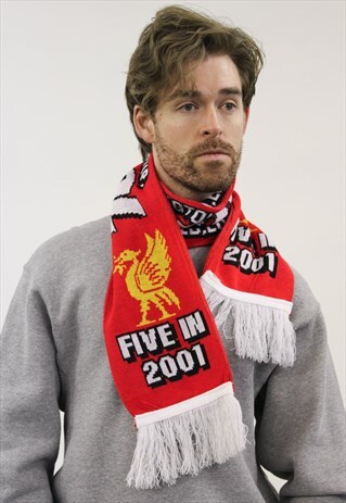 RED LIVERPOOL FOOTBALL SCARF