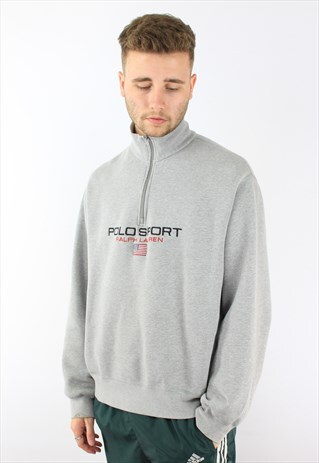 RALPH LAUREN POLO SPORT 1/4 ZIP SWEATSHIRT