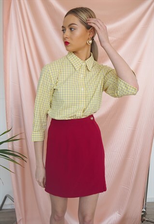 RARE VINTAGE MAX MARA FUSCHIA MINI SKIRT