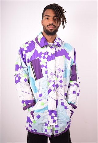 MENS VINTAGE JACKET LARGE MULTI 90S