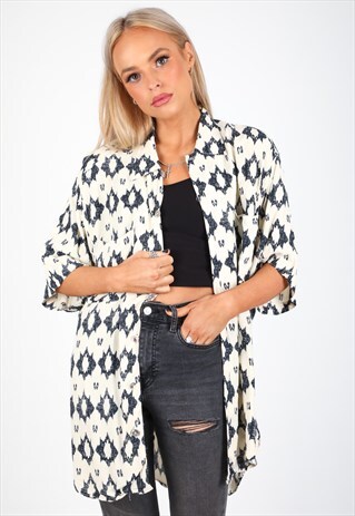 VINTAGE UNBRANDED PATTERN SHIRT S240