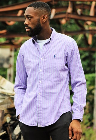 RETRO / 90'S / RALPH LAUREN / PURPLE SHIRT