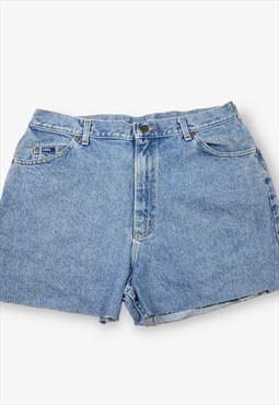 Vintage LEE Cut Off Denim Shorts Light Blue W34 BV18249