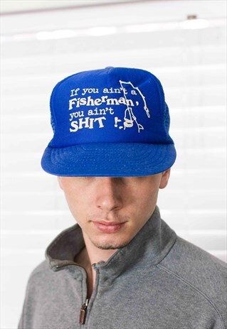 VINTAGE FISHERMAN'S CAP LOGO 90S ONE SIZE 2.9